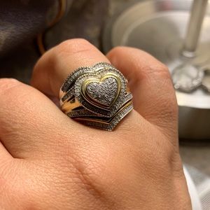 Genuine Diamond heart ring